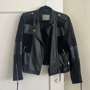 Vero Moda jacket. Size small. Great condition. Leather patchwork jacket.